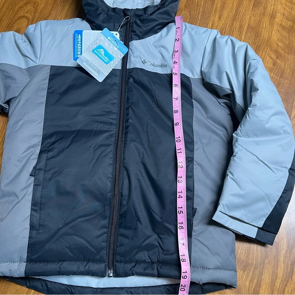 NWT Columbia Doug Firocious Gray Black Puffer Jacket size XS 6/7 Winter
